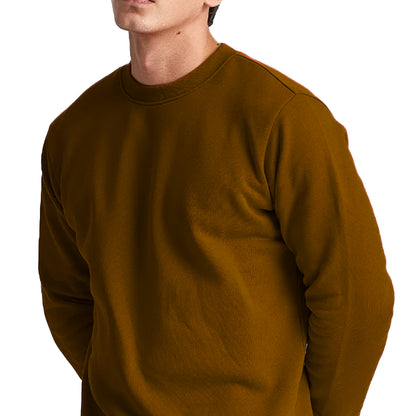 MEN'S SOLID FULL SLEEVES ROUND NECK WINTER SWEATSHIRT