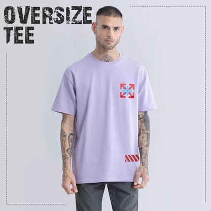 MEN'S FRONT & BACK PRINT ROUND NECK COTTON CASUAL T-SHIRT