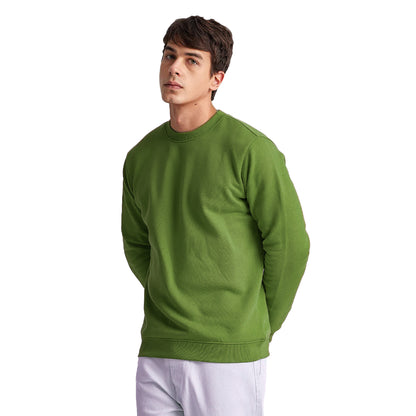 MEN'S SOLID FULL SLEEVES ROUND NECK WINTER SWEATSHIRT