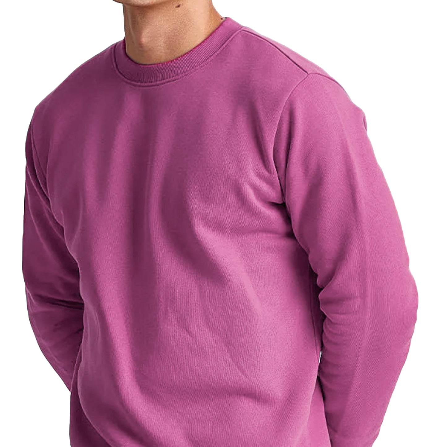 MEN'S SOLID FULL SLEEVES WINTER CASUAL SWEATSHIRT