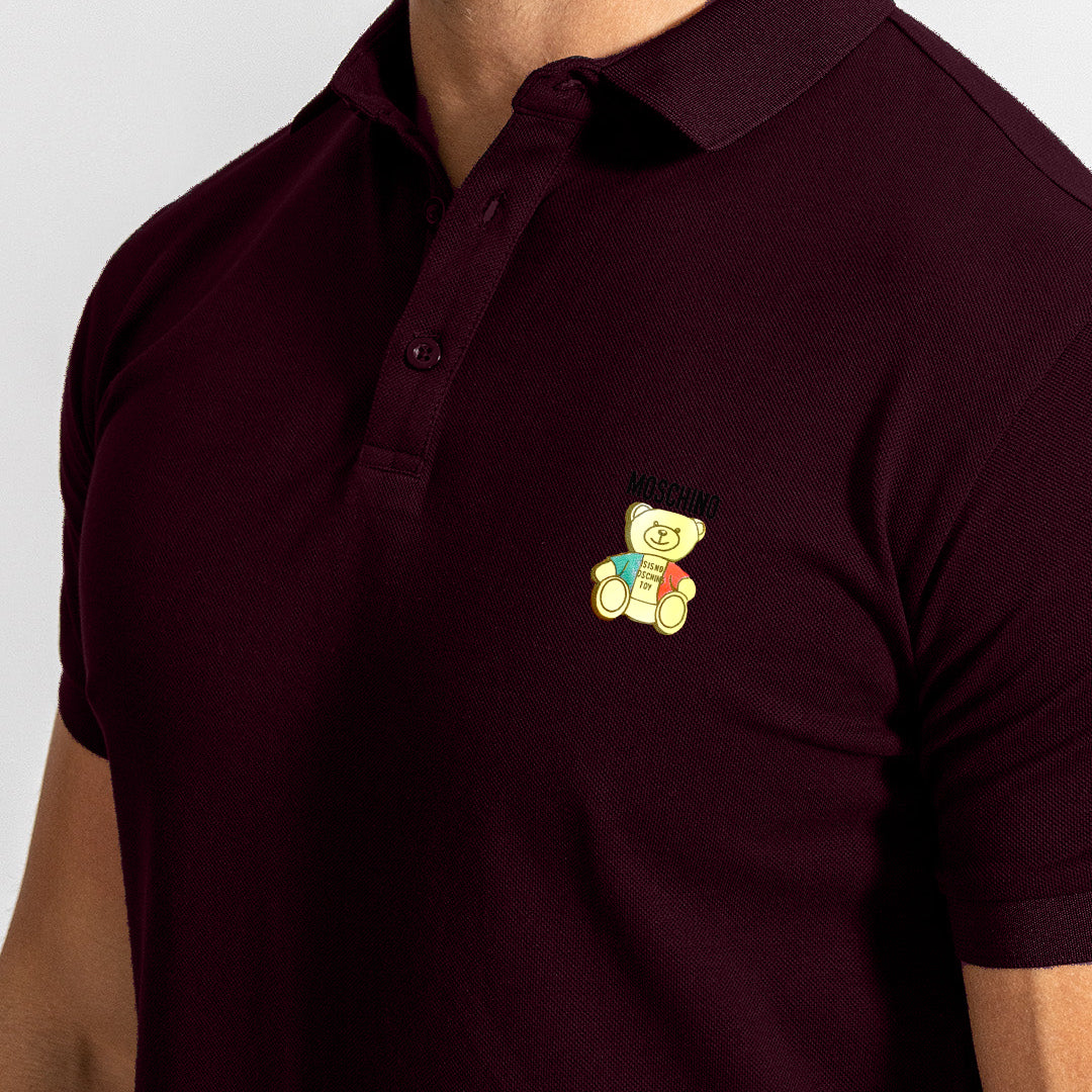 SONIBROS Polo Collared Printed T-Shirt