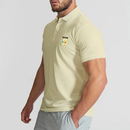 SONIBROS Polo Collared Printed T-Shirt