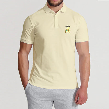 SONIBROS Polo Collared Printed T-Shirt