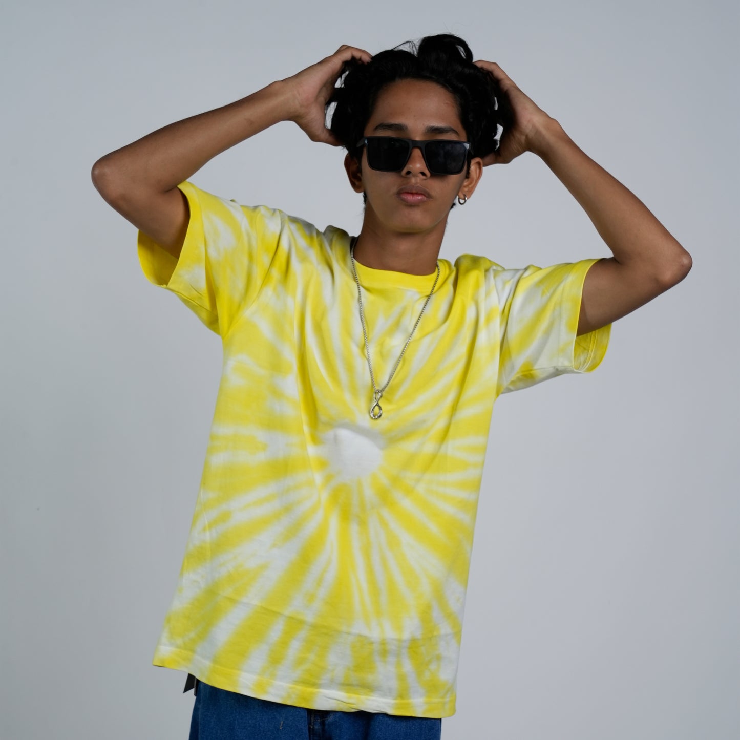 SONIBROS Amber Bliss Relaxed Fit Yellow Tee