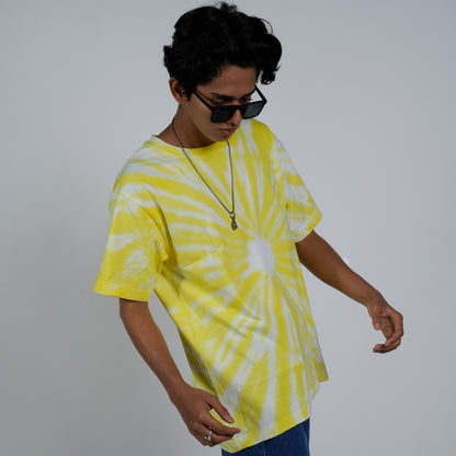 SONIBROS Amber Bliss Relaxed Fit Yellow Tee