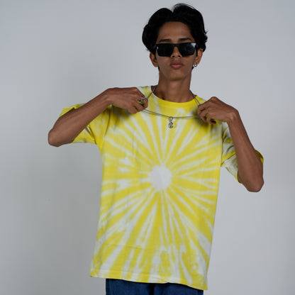 SONIBROS Amber Bliss Relaxed Fit Yellow Tee