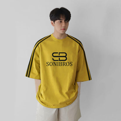 SONIBROS OVERSIZE ROUND NECK COTTON CASUAL T-SHIRT