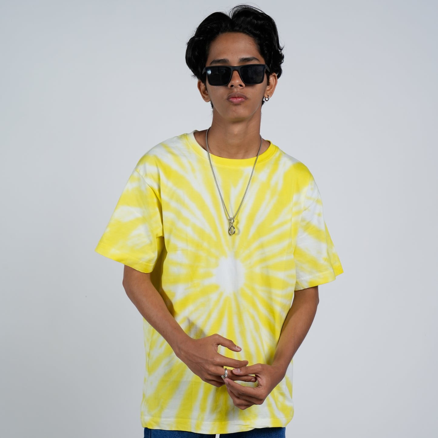 SONIBROS Amber Bliss Relaxed Fit Yellow Tee