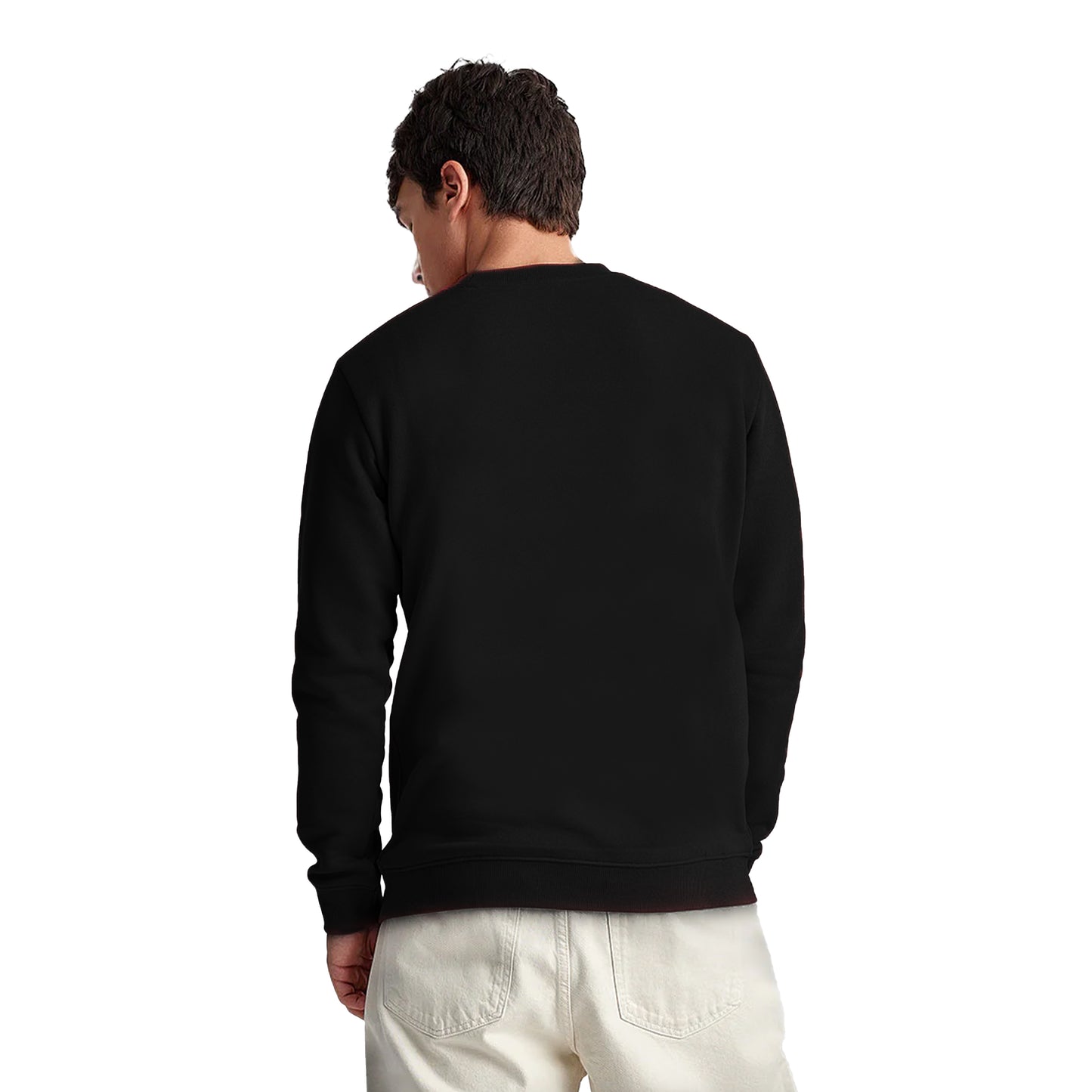 MEN'S SOLID FULL SLEEVES ROUND NECK WINTER SWEATSHIRT