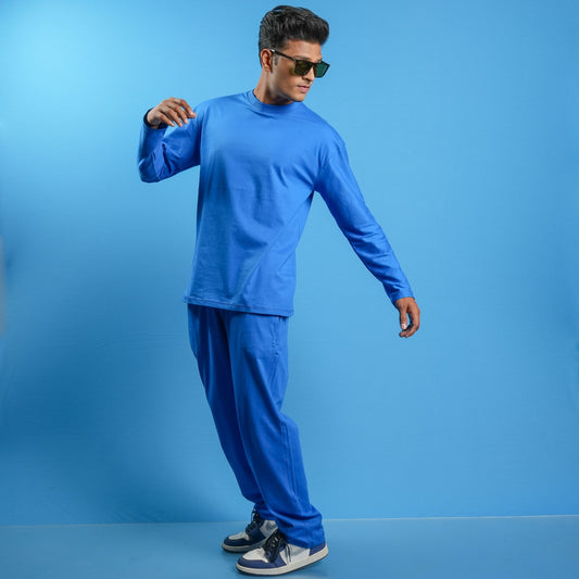 COMBO SET COTTON LYCRA PLAIN  T - SHIRT & TRACKPANT FOR MENS