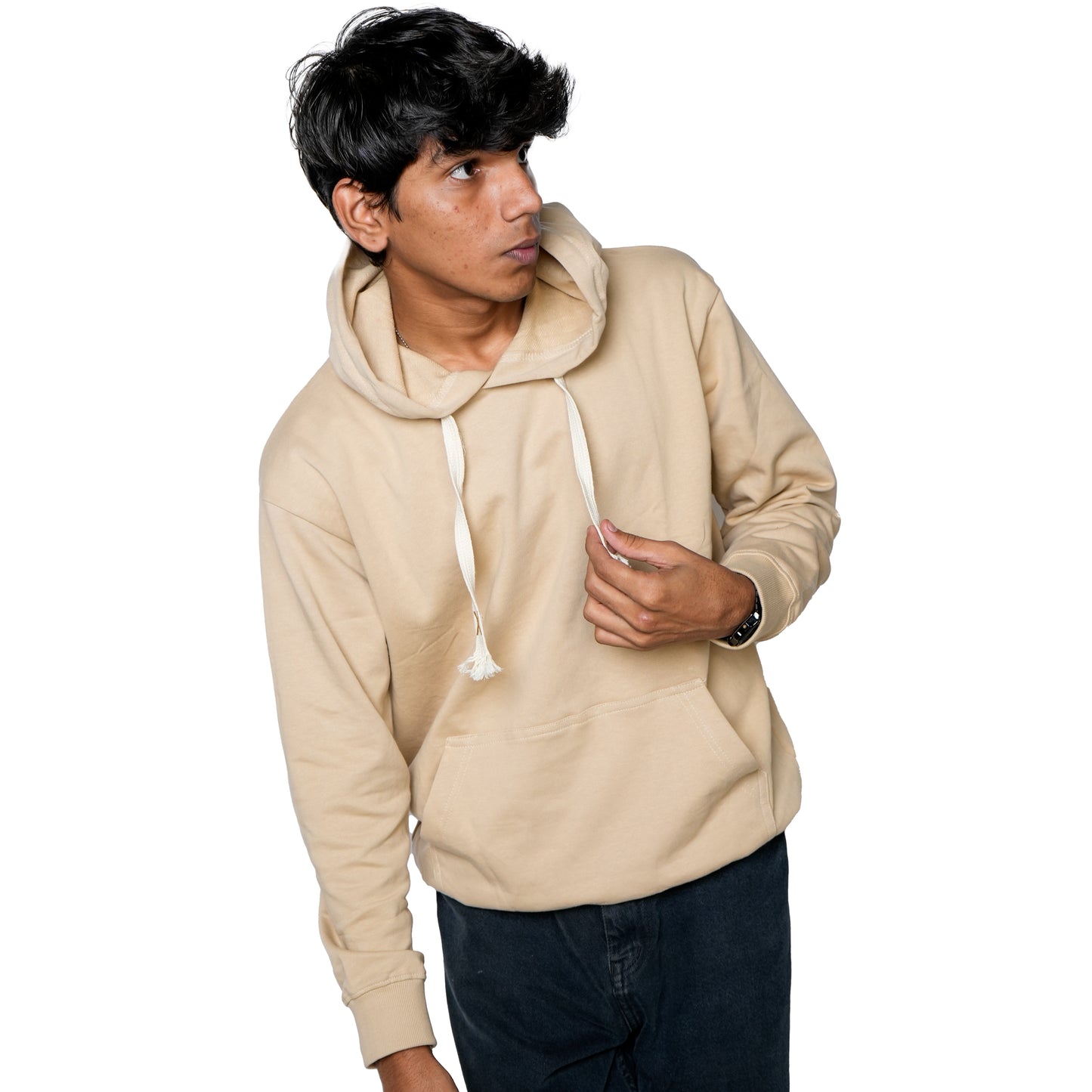 Sonibros Plain Solid Sweatshirt Hoodie for Men