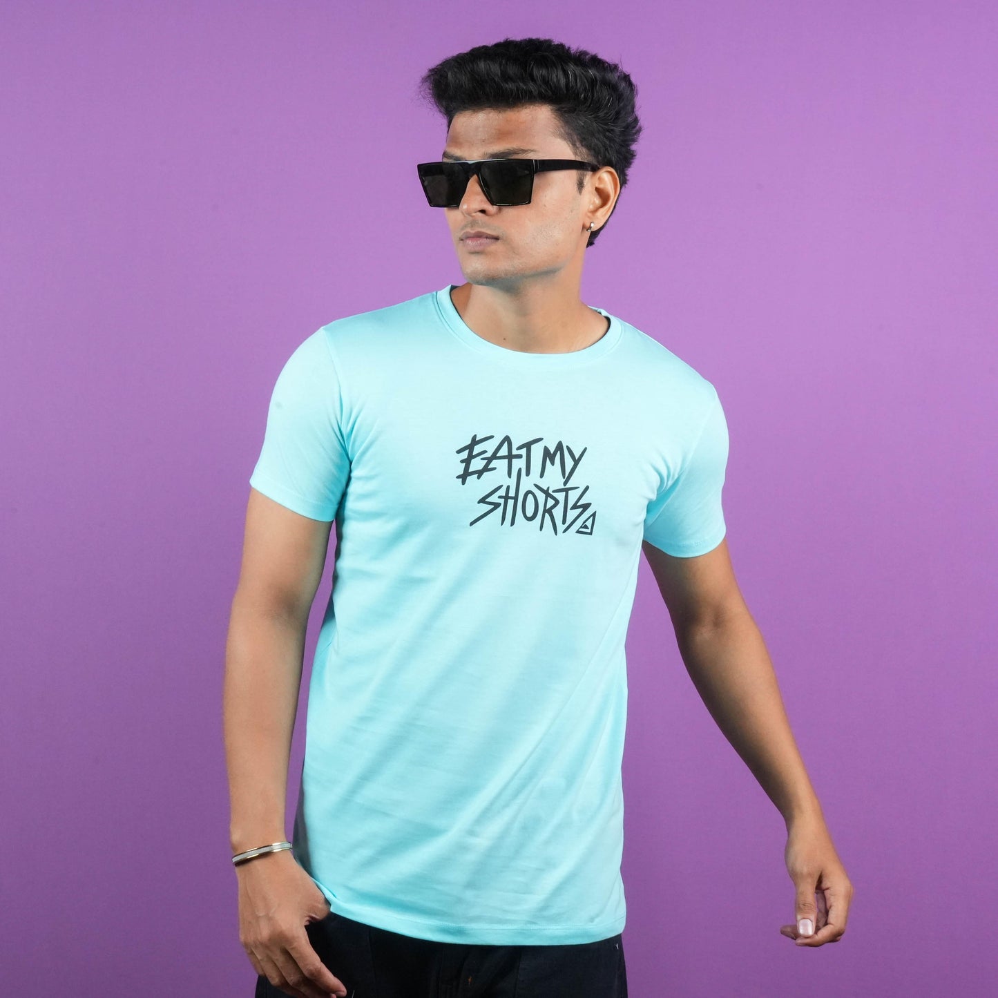 MONTEQUINTO FRONT & BACK PRINTED REGULAR FIT CASUAL T - SHIRT