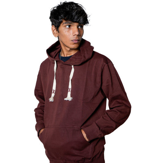 Sonibros Plain Solid Sweatshirt Hoddie For Men