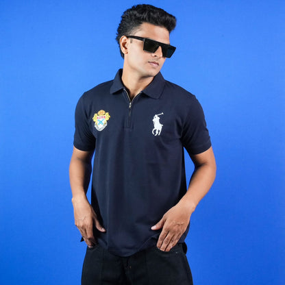 CASUAL REGULAR FIT POLO (COLLAR) T - SHIRT