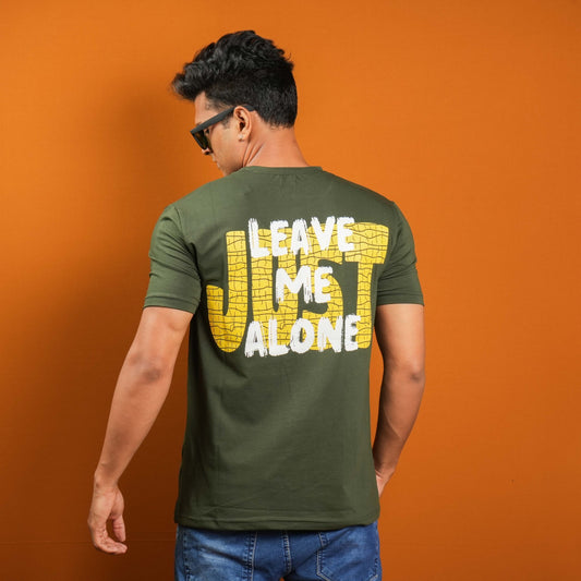 STYLISH REGULAR FIT FRONT & BACK PRINTED T - SHIRT