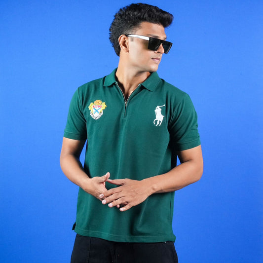 CASUAL REGULAR FIT POLO (COLLAR) T - SHIRT