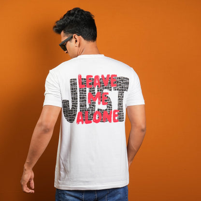 STYLISH REGULAR FIT FRONT & BACK PRINTED T - SHIRT