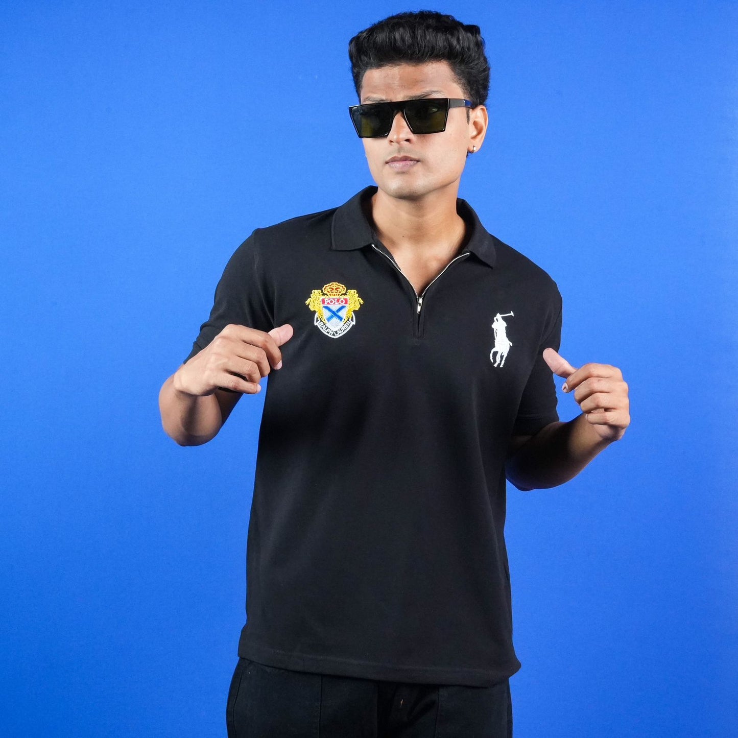 CASUAL REGULAR FIT POLO (COLLAR) T - SHIRT