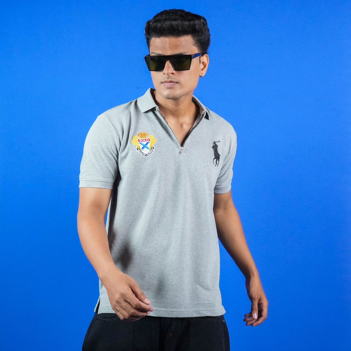 CASUAL REGULAR FIT POLO (COLLAR) T - SHIRT