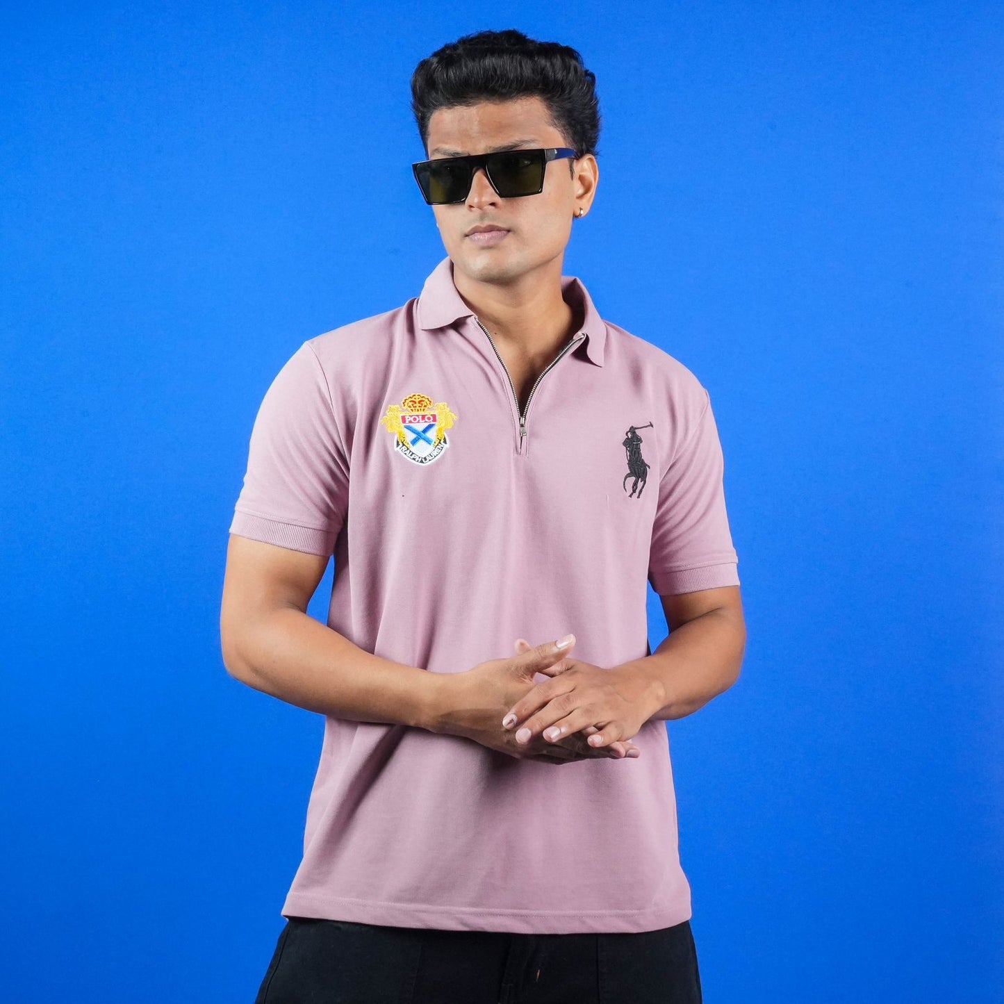 CASUAL REGULAR FIT POLO (COLLAR) T - SHIRT