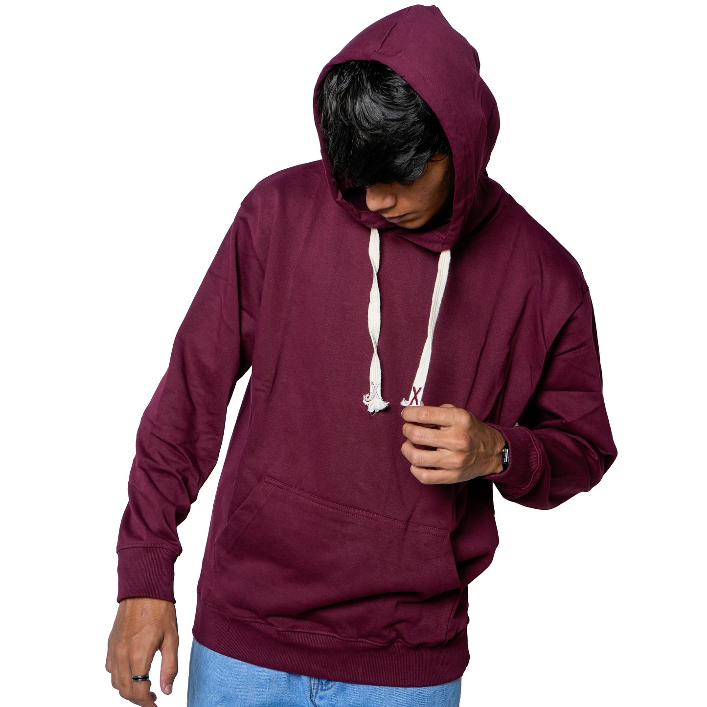 Sonibros Plain Solid Sweatshirt Hoddie For Men