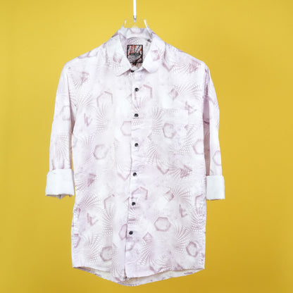 MEN'S ALL OVER PRINTED REGULAR FIT COTTON SHIRT