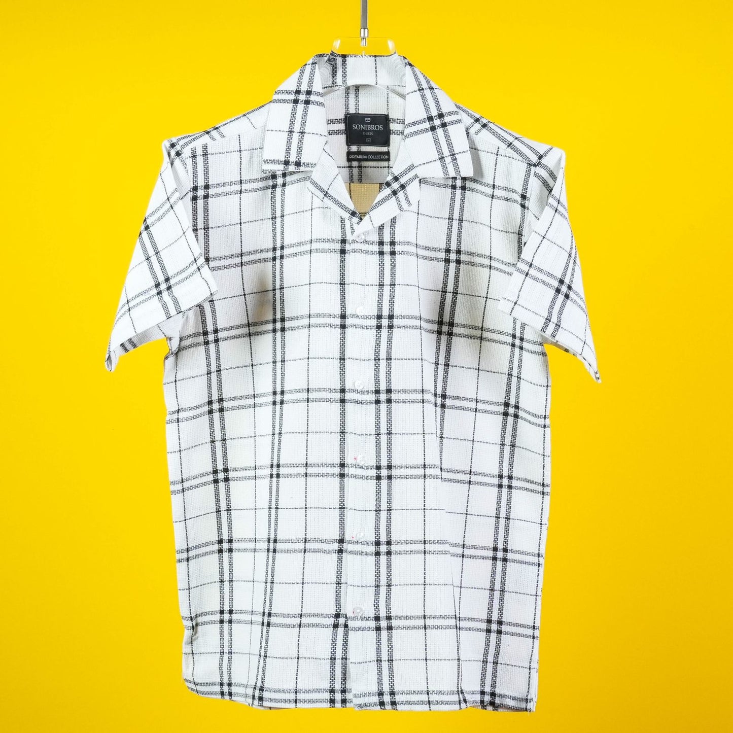 HALF SLEEVES COTTON CHECKS SHIRT FOR MEN'S