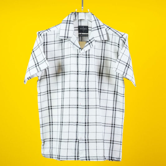 HALF SLEEVES COTTON CHECKS SHIRT FOR MEN'S