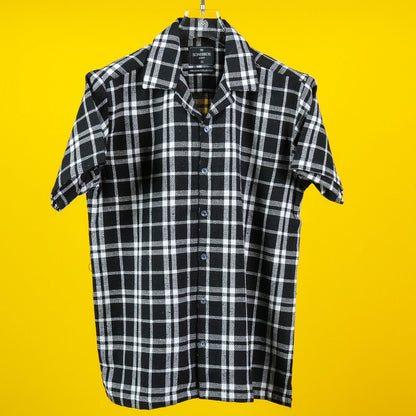 HALF SLEEVES COTTON CHECKS SHIRT FOR MEN'S