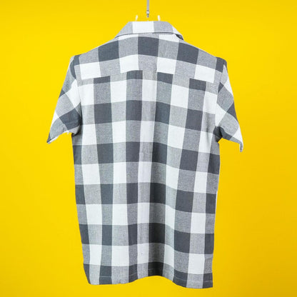 HALF SLEEVES COTTON CHECKS SHIRT FOR MEN'S