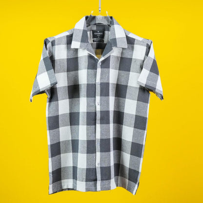 HALF SLEEVES COTTON CHECKS SHIRT FOR MEN'S