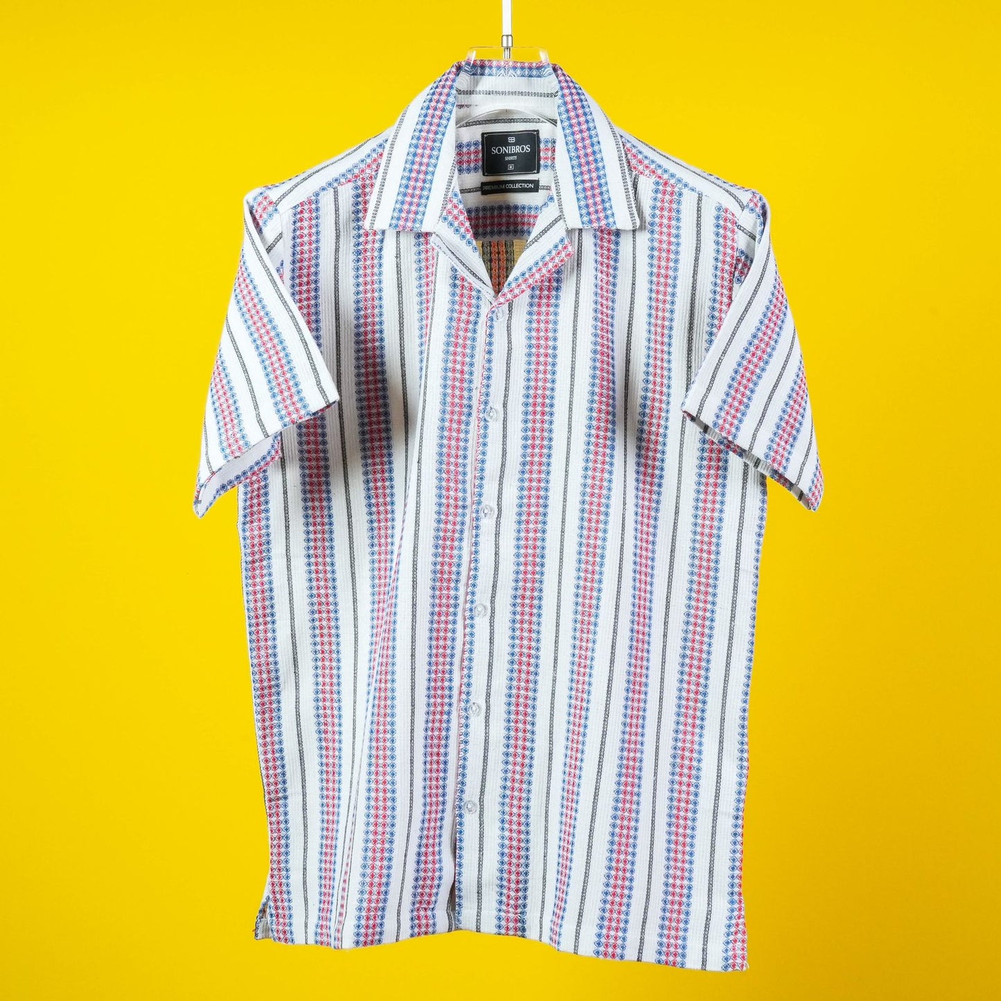 HALF SLEEVES COTTON CHECKS SHIRT FOR MEN'S