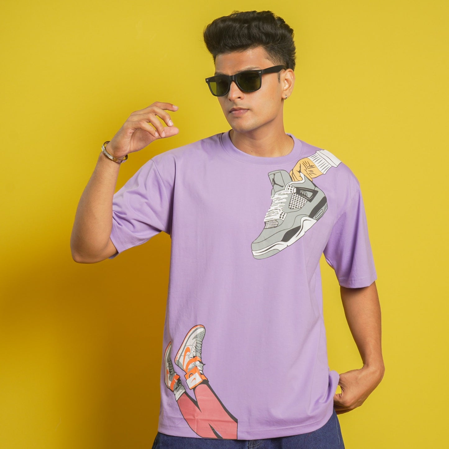 Over Sized Printed Casual T- Shirt