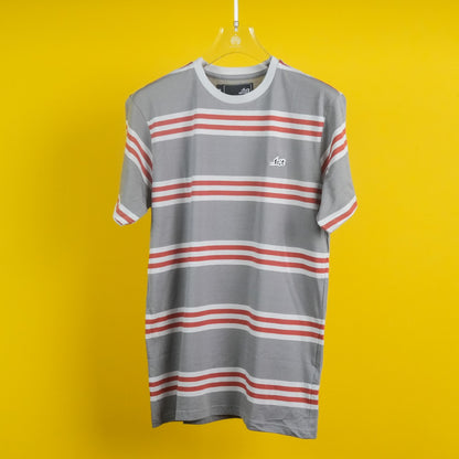 Stripe Casual Half Sleeves T- shirt