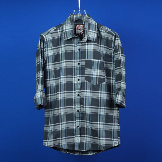 MEN'S CHECKS REGULAR FIT FULL SLEEVES COTTON SHIRT