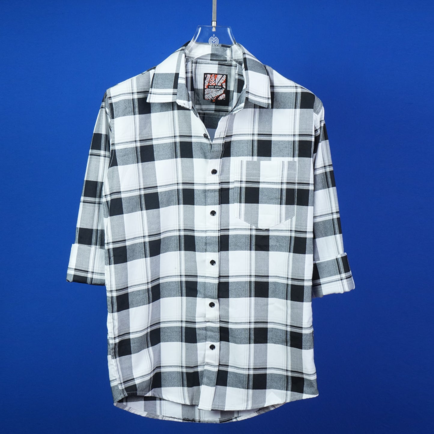 MEN'S CHECKS REGULAR FIT FULL SLEEVES COTTON SHIRT