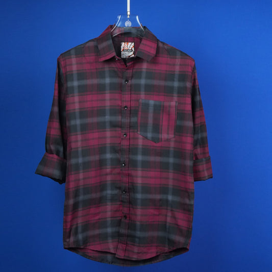 MEN'S CHECKS REGULAR FIT FULL SLEEVES COTTON SHIRT