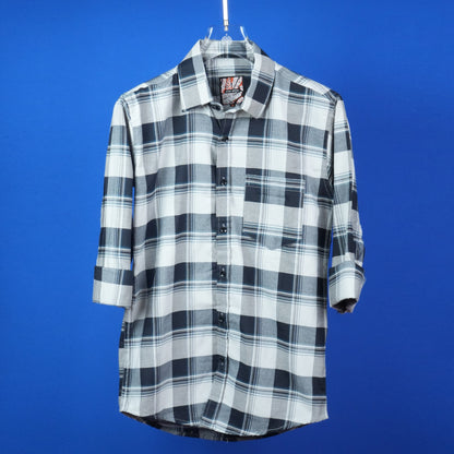 MEN'S CHECKS REGULAR FIT FULL SLEEVES COTTON SHIRT