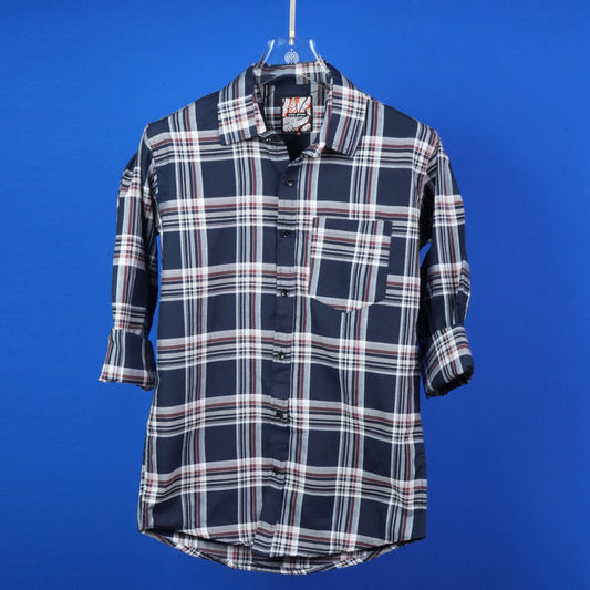 MEN'S CHECKS REGULAR FIT FULL SLEEVES COTTON SHIRT