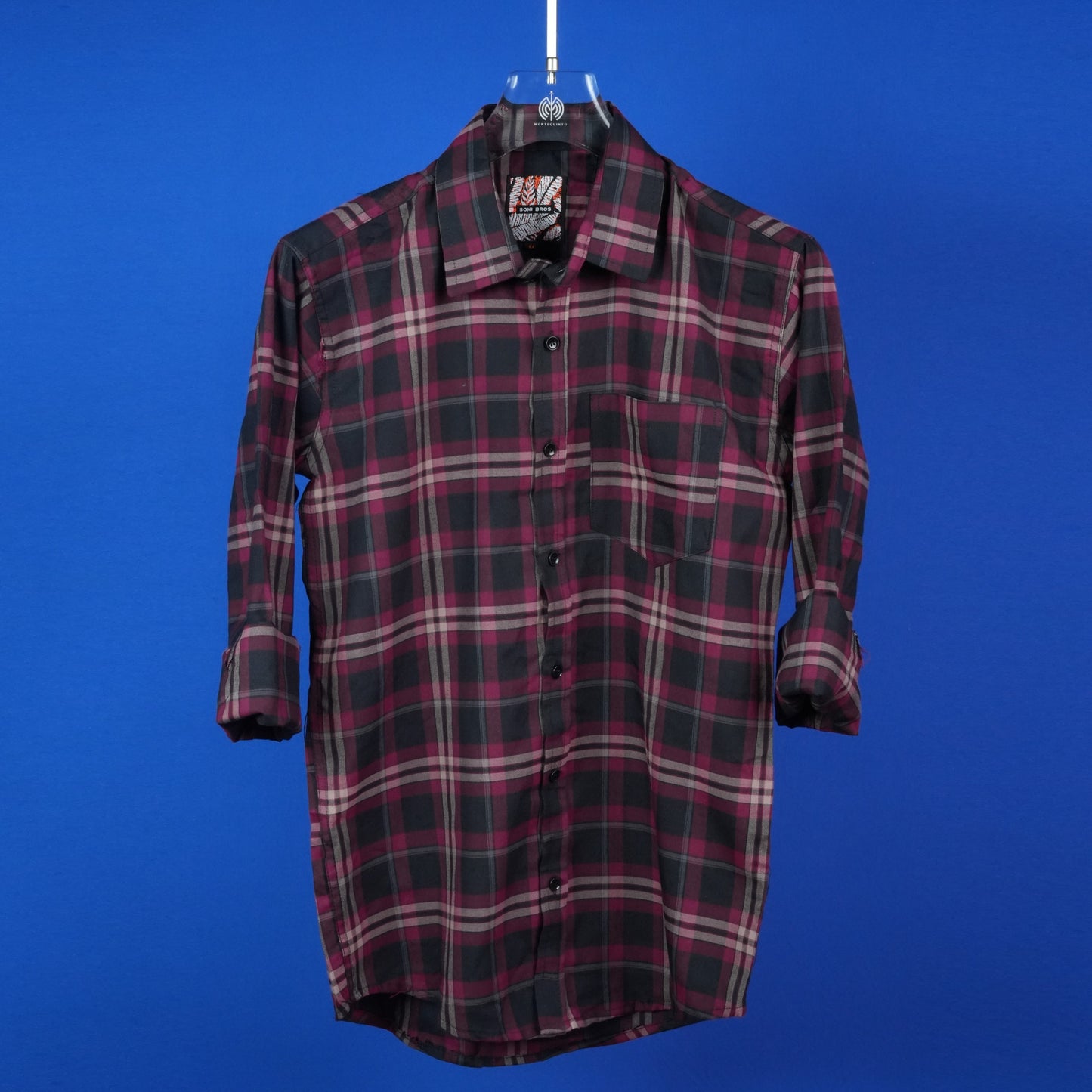 MEN'S CHECKS REGULAR FIT FULL SLEEVES COTTON SHIRT