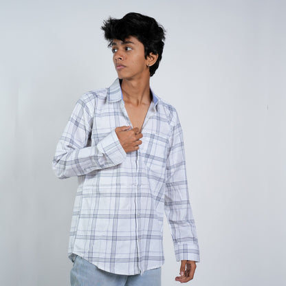 Pure Sophistication: Sonibros White Checkered Shirt
