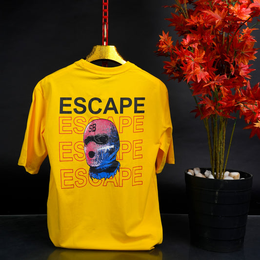 Sunshine Escape: Yellow Printed T-Shirt ( AVAILABLE IN  M, L , XL