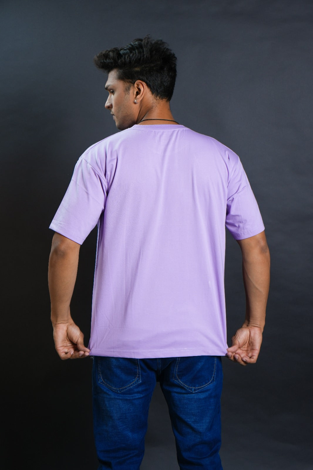 Stylish Comfort: Purple Regular Fit T-Shirt with Right Hand Lower Side Pocket  ( AVAILABLE IN XL SIZE )