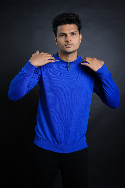 Blue Color Full Sleeve T-Shirt