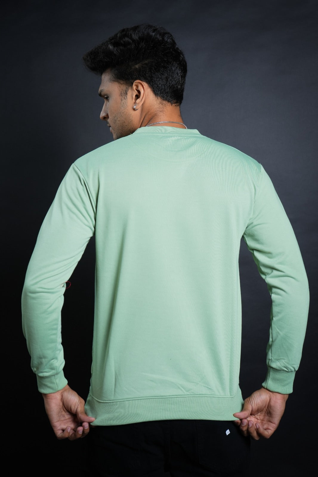 Essential Comfort: Plain Sleeve T-Shirt.
