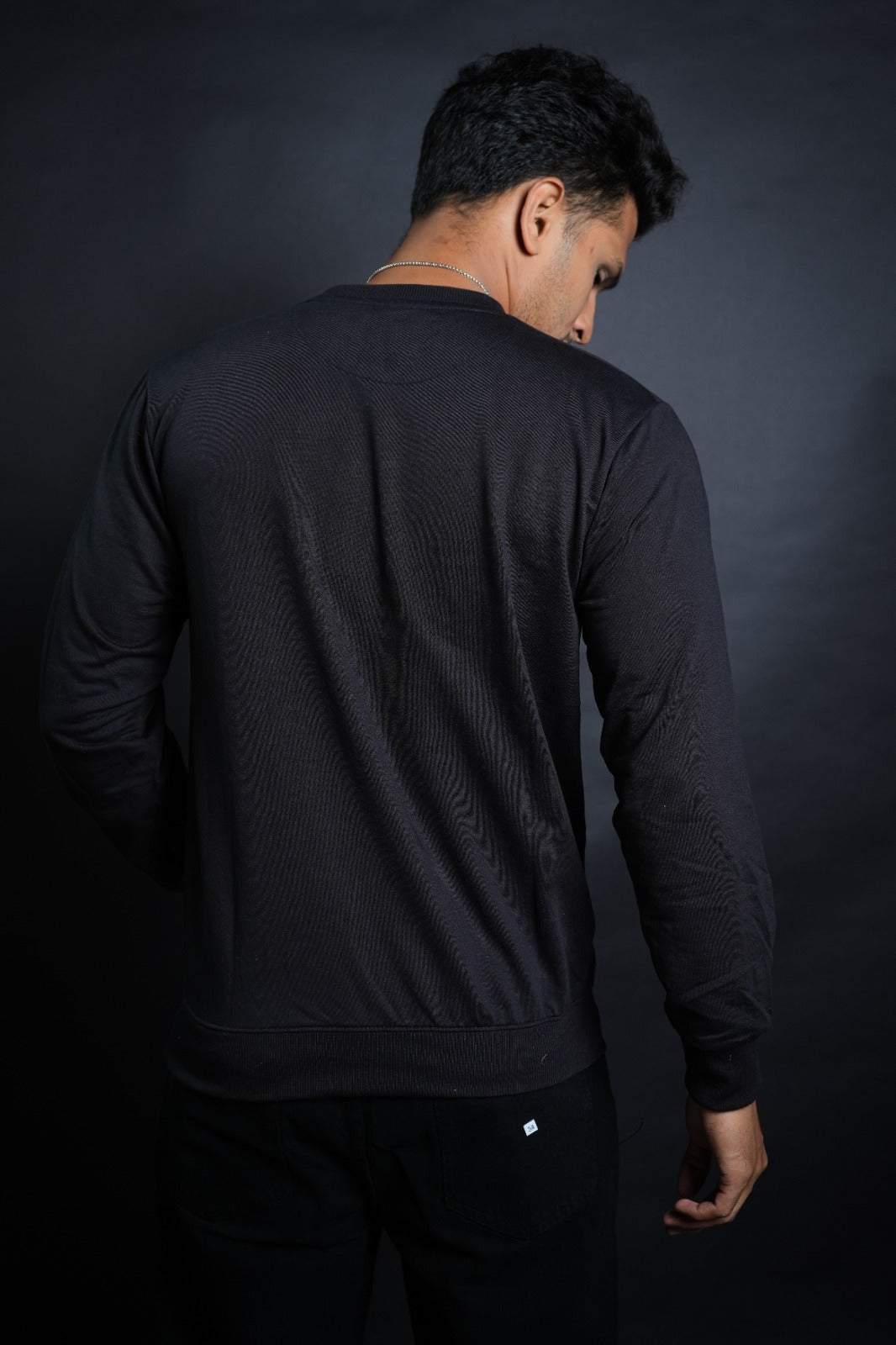 Midnight Classic: Black Full Sleeve T-Shirt
