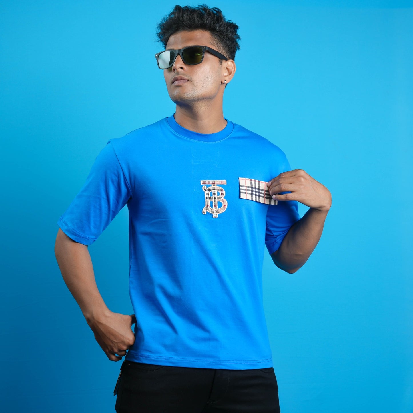 Designer Patterned Logo Tee