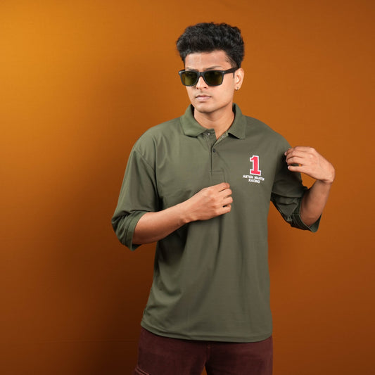 Echoing Elegance: Reversible Collar Printed T-Shirts