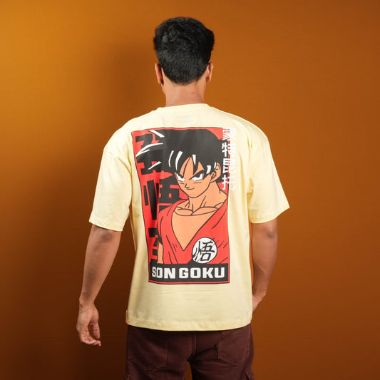 Goku Power Oversized Graphic Tee