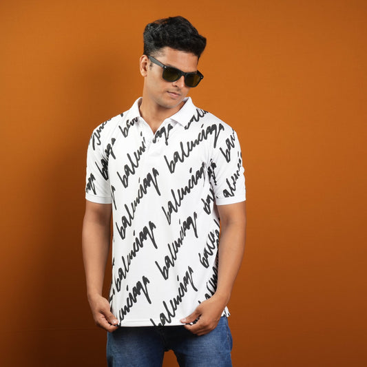 COLLAR CASUAL PRNTED MATTY T - SHIRT FOR MEN